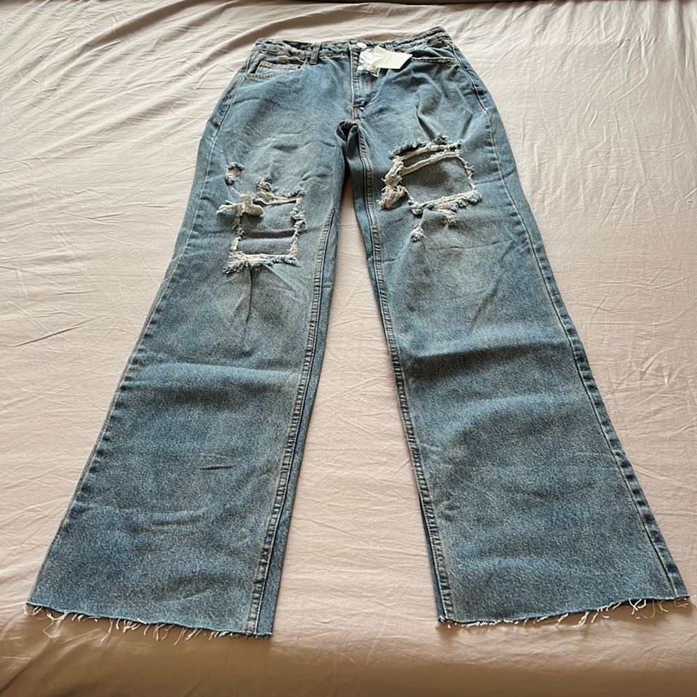 NWT Idem Ditto Distressed Denim Size Small